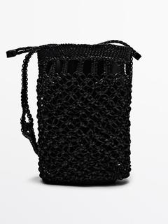 Προσφορά Τσάντα bucket από δέρμα νάπα με πλεκτό σχέδιο για 199€ σε Massimo Dutti