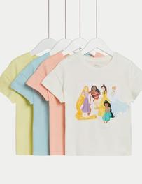 Προσφορά T-shirt Disney Princess™ από 100% βαμβάκι, σετ των 4 (2-8 ετών) για 39,99€ σε MARKS & SPENCER