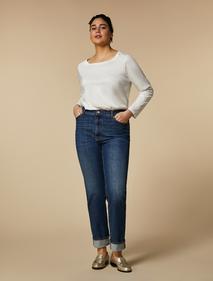Προσφορά Full-length cotton denim jeans για 205€ σε MARINA RINALDI
