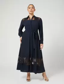 Προσφορά Crêpe shirt dress with embroidery για 43000€ σε MARINA RINALDI